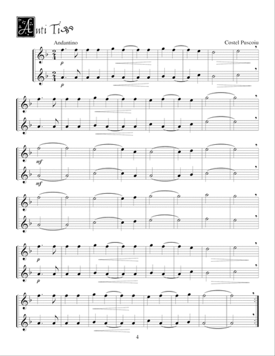 Easy Duets for Flute Woodwind Duet scores gallery preview page 5