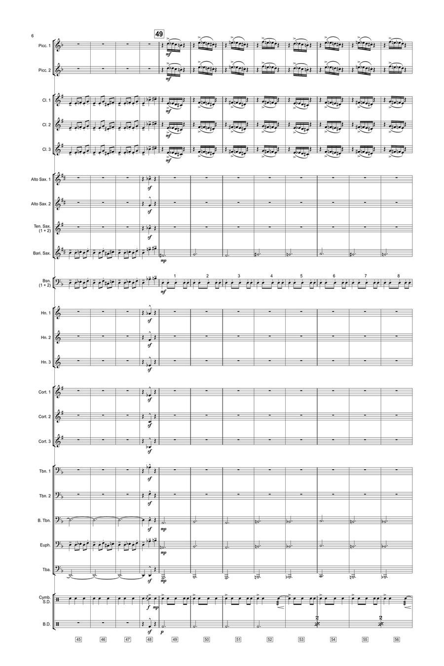 The Battle Marching Band scores gallery preview page 6
