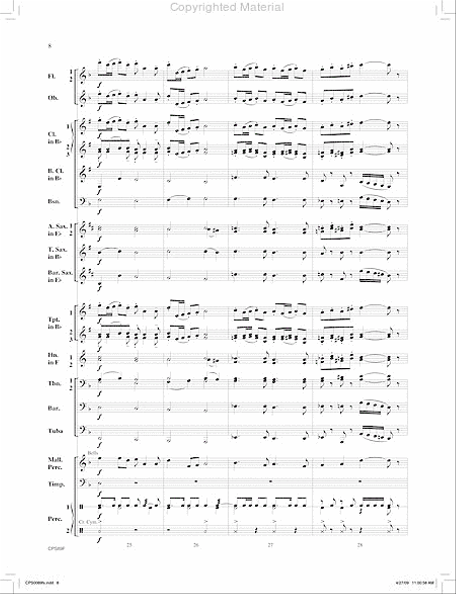 Canonic Fantasy Concert Band scores gallery preview page 9