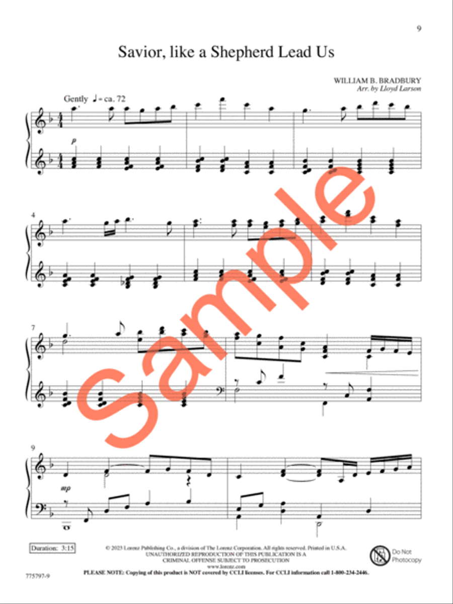 A Journey of Faith Piano Solo scores gallery preview page 9