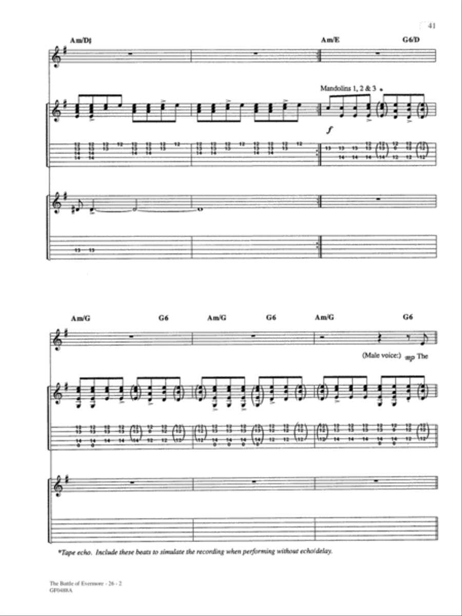 The Battle Of Evermore Guitar Tablature scores gallery preview page 2