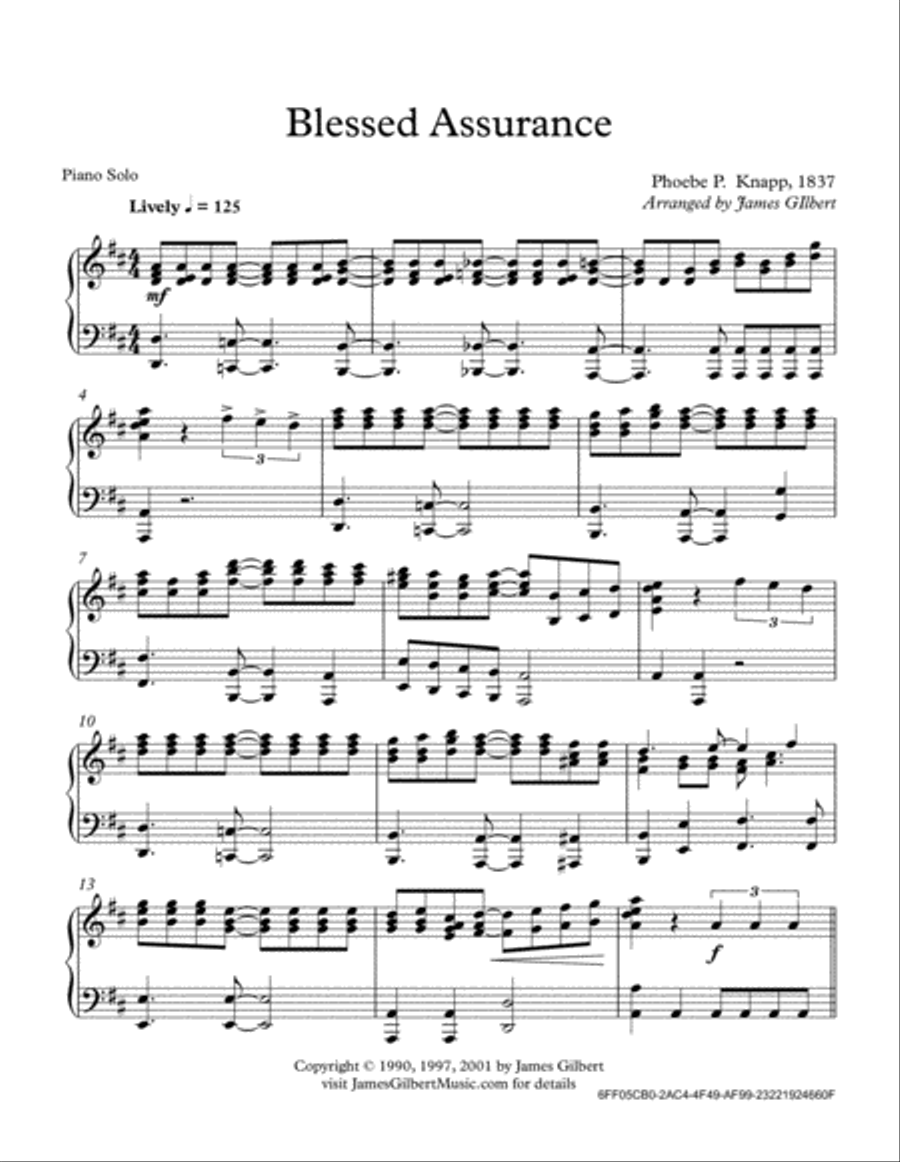 Blessed Assurance Small Ensemble scores gallery preview page 2