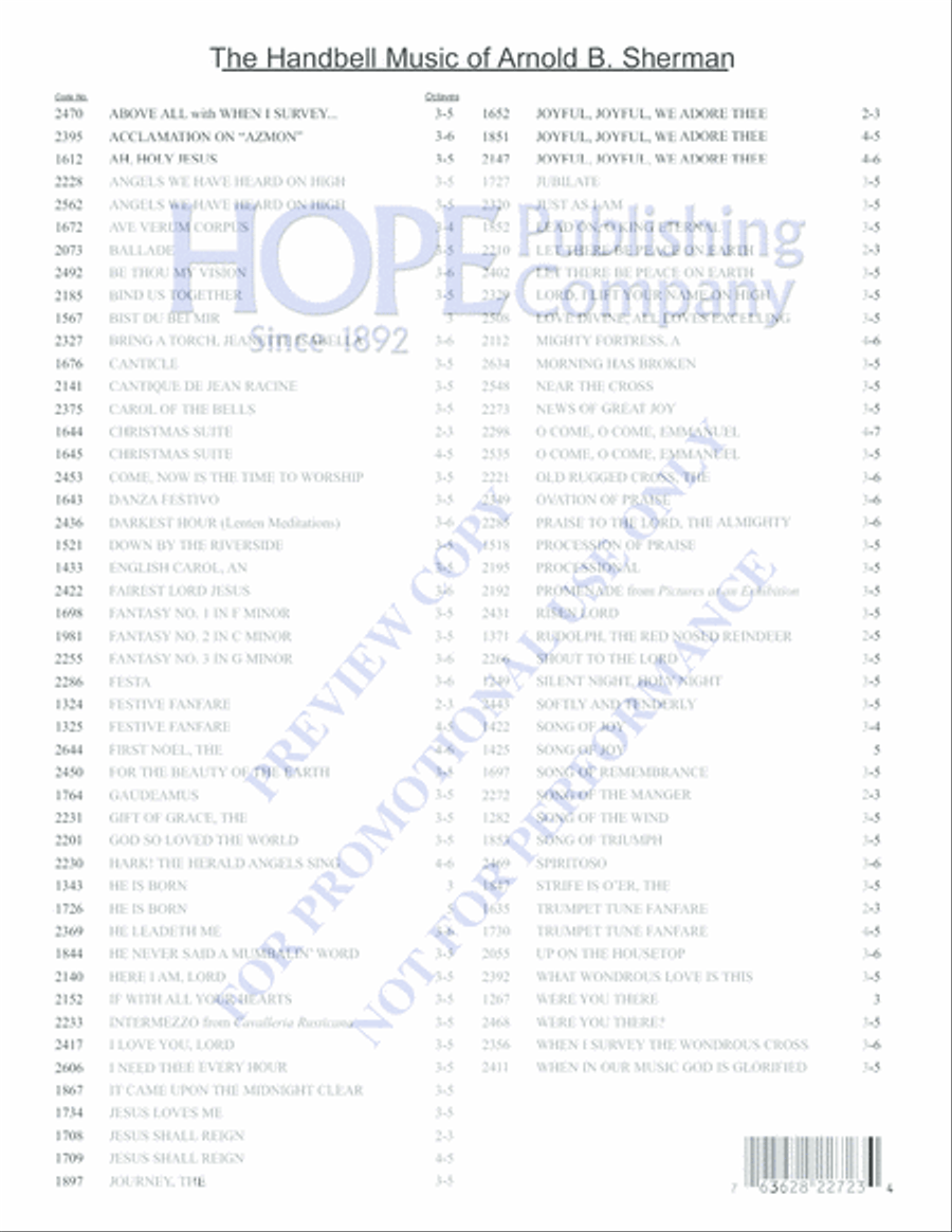 On This Day Earth Shall Ring Handbell Choir scores gallery preview page 12