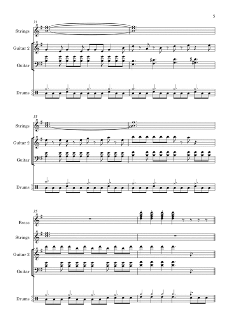 The Rising Fighting Spirit Flute scores gallery preview page 5