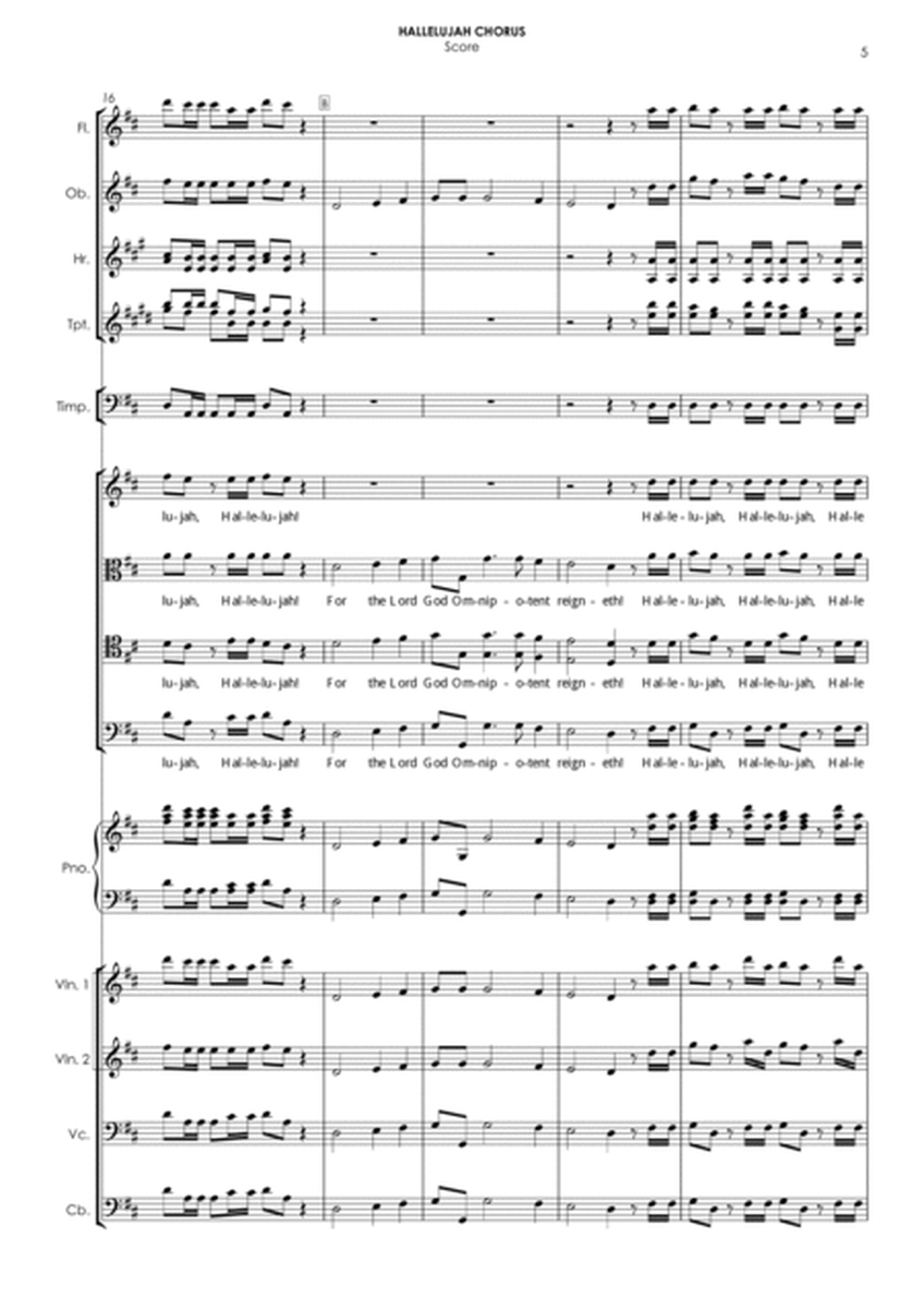 Hallelujah Chorus ("Messiah") - choir & orchestra