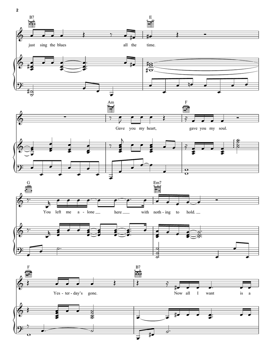 Love On The Rocks Acoustic Guitar scores gallery preview page 2