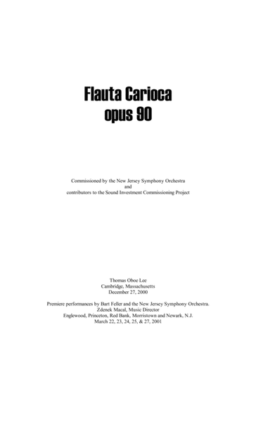 Flauta Carioca (2000) for flute and orchestra image number null