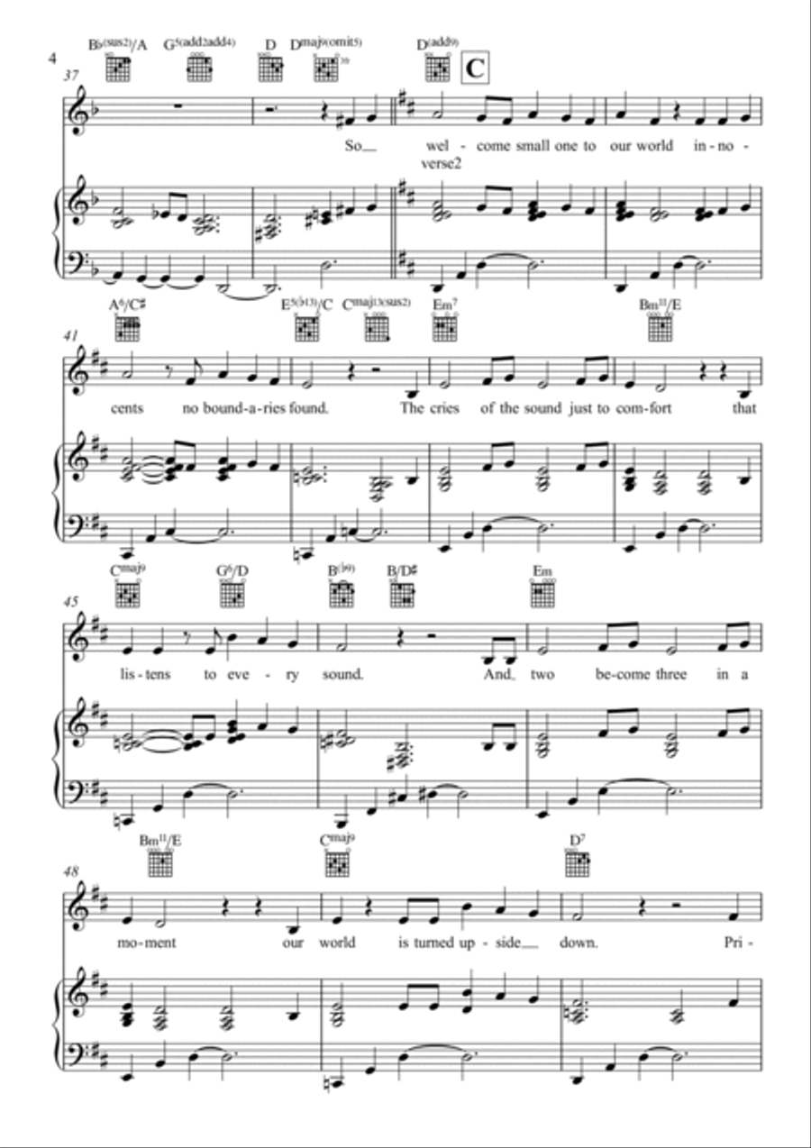 Breaking News Piano, Vocal, Guitar scores gallery preview page 4