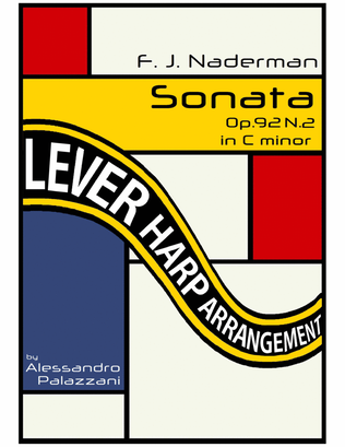 Book cover for Sonata op.92 n.2 in C minor for lever harp