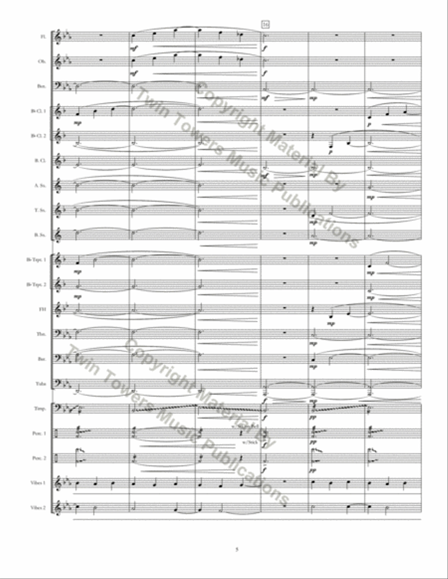 Kingsland Threnody Concert Band scores gallery preview page 6