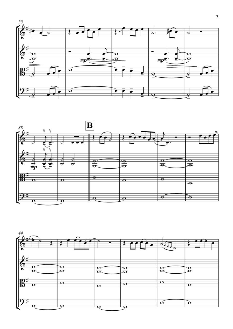 Wish You Were Here String Quartet scores gallery preview page 4