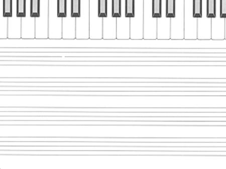 Keyboard Manuscript Paper for Children