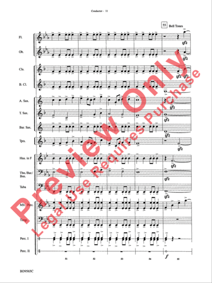 Liturgical Fanfare Concert Band scores gallery preview page 14
