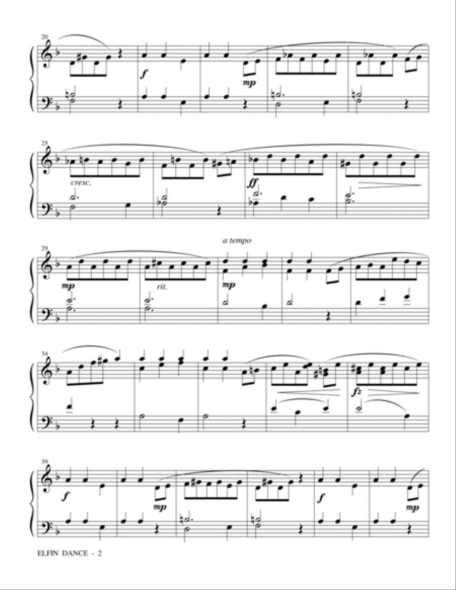 Elfin Dance, Op. 12, No. 4 Carillon scores gallery preview page 2