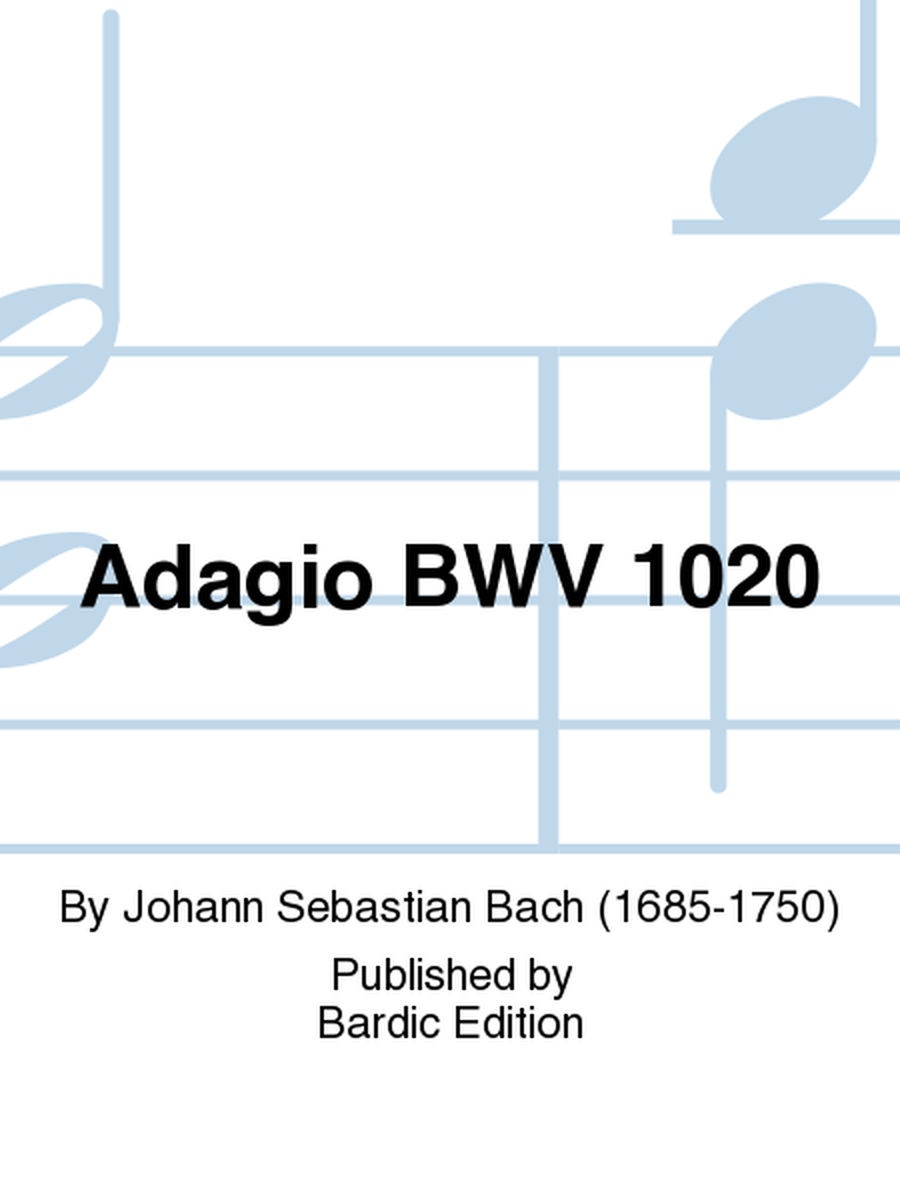 Adagio BWV 1020