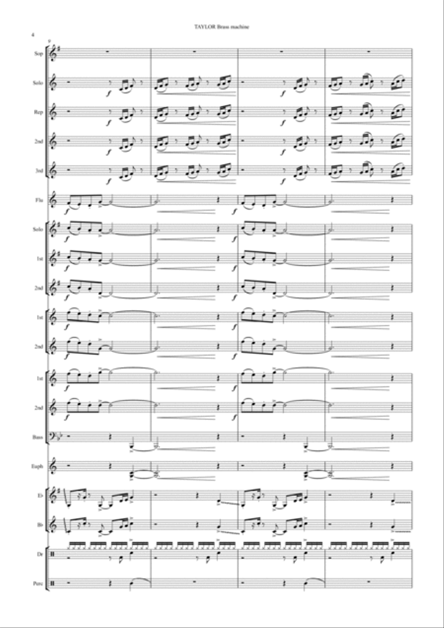 Brass Machine Brass Band scores gallery preview page 4