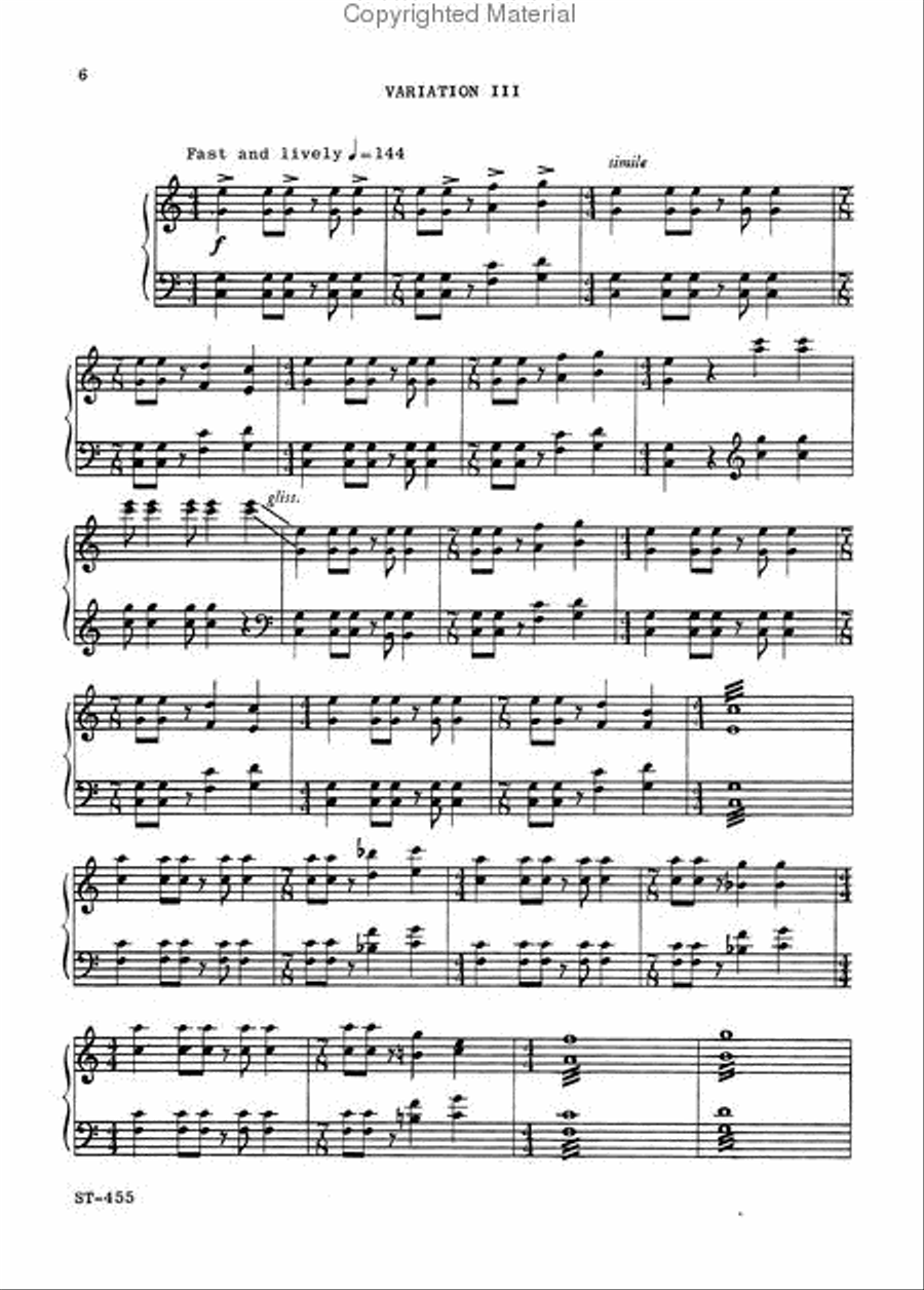 Mexican Variations Marimba scores gallery preview page 4