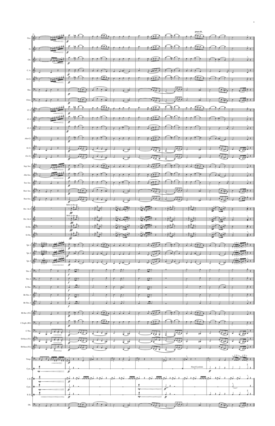 Ukrainian National Anthem for Symphonic Wind, Concert & Military MFAO World National Anthem Series Concert Band scores gallery preview page 5