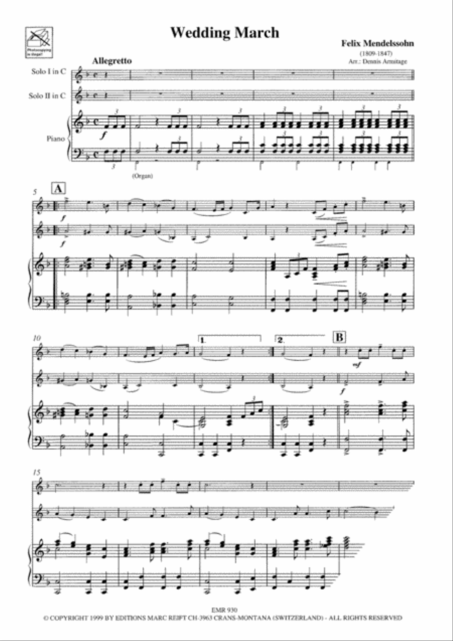 Wedding Music Woodwind Ensemble scores gallery preview page 3