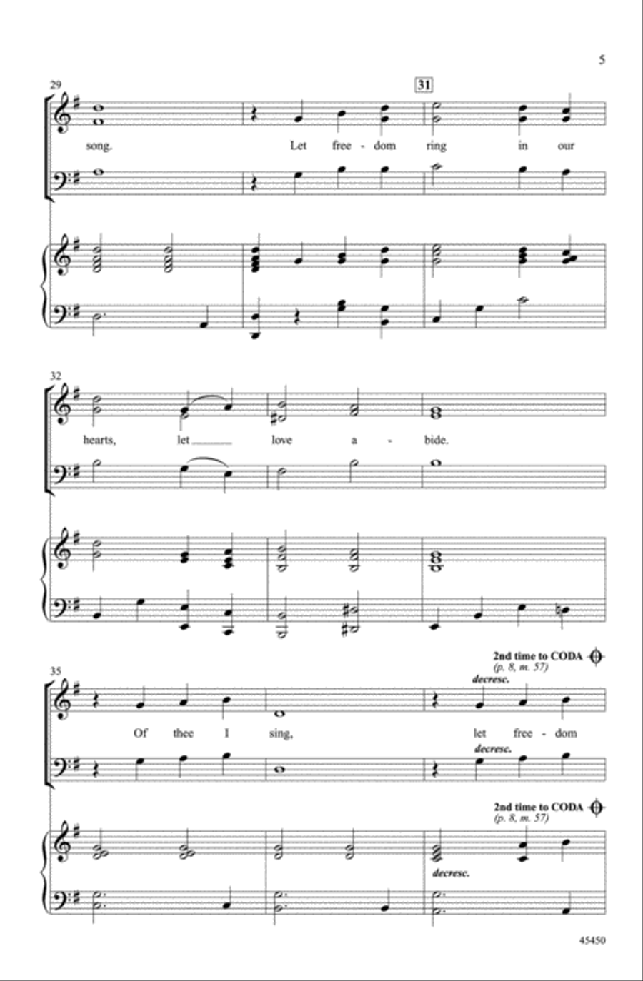 Let Freedom Ring! Let Freedom Ring! Choir scores gallery preview page 4