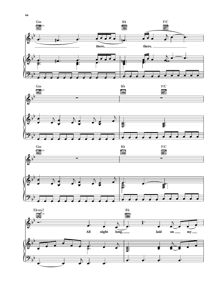 Daffodil Lament Piano, Vocal, Guitar scores gallery preview page 3