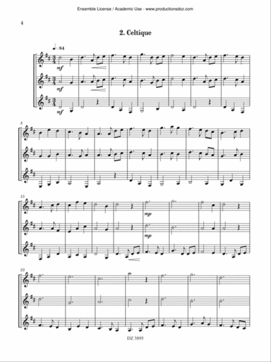 8 Bagatelles 8 Bagatelles Guitar Ensemble scores gallery preview page 4