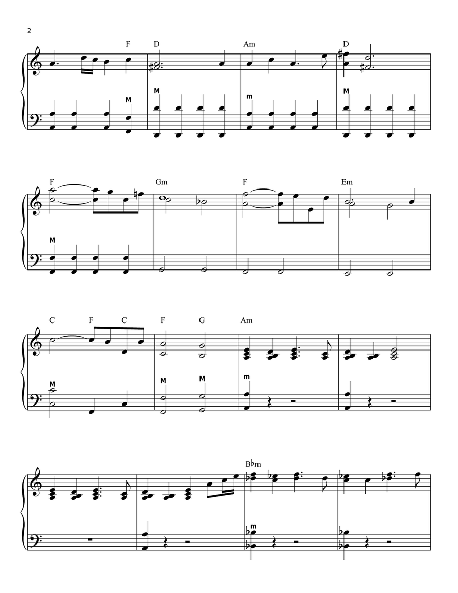 Rey's Theme Rey's Theme Piano scores gallery preview page 2