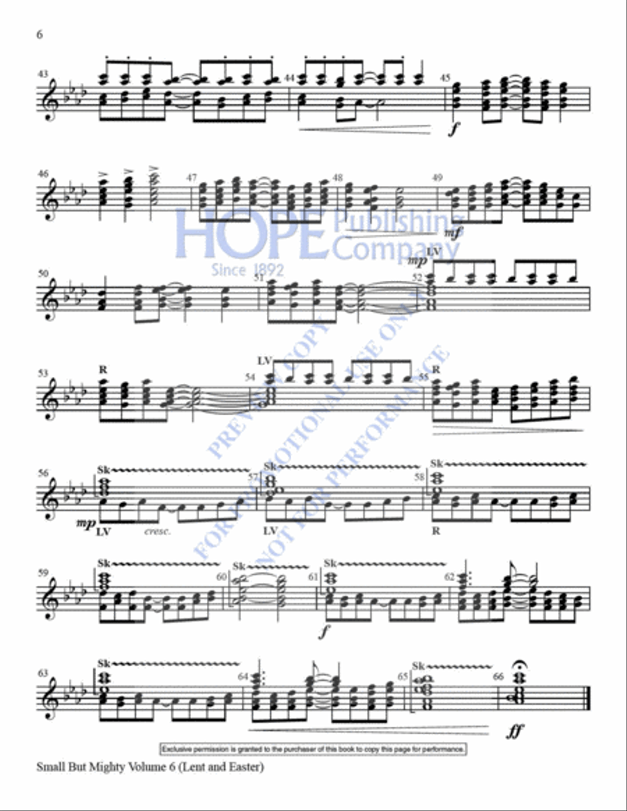 Small But Mighty: Settings for 12 Bells, Vol 6 Handbell Choir scores gallery preview page 7