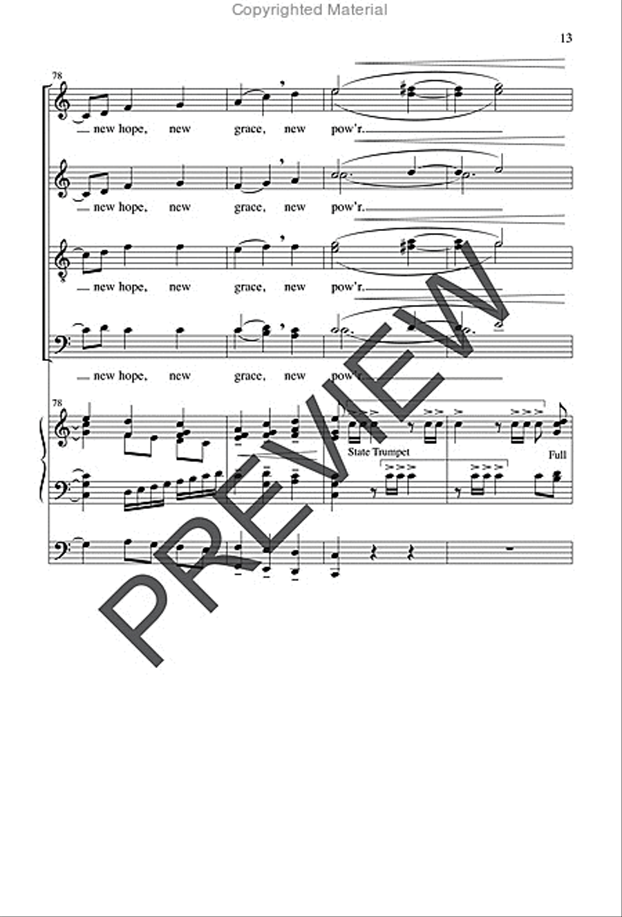 A Call to New Life Choir scores gallery preview page 13