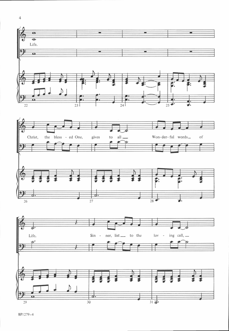 Wonderful Words of Life 2-Part scores gallery preview page 4