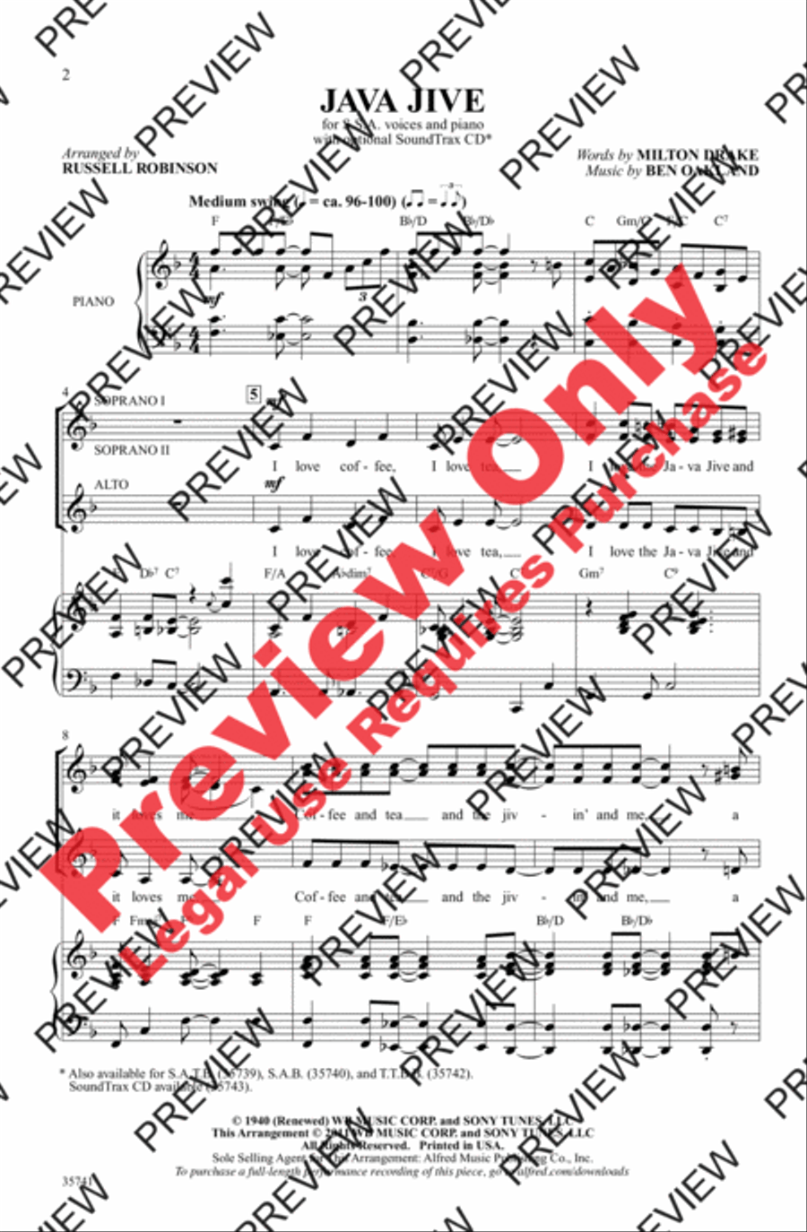 Java Jive Women's Choir scores gallery preview page 2
