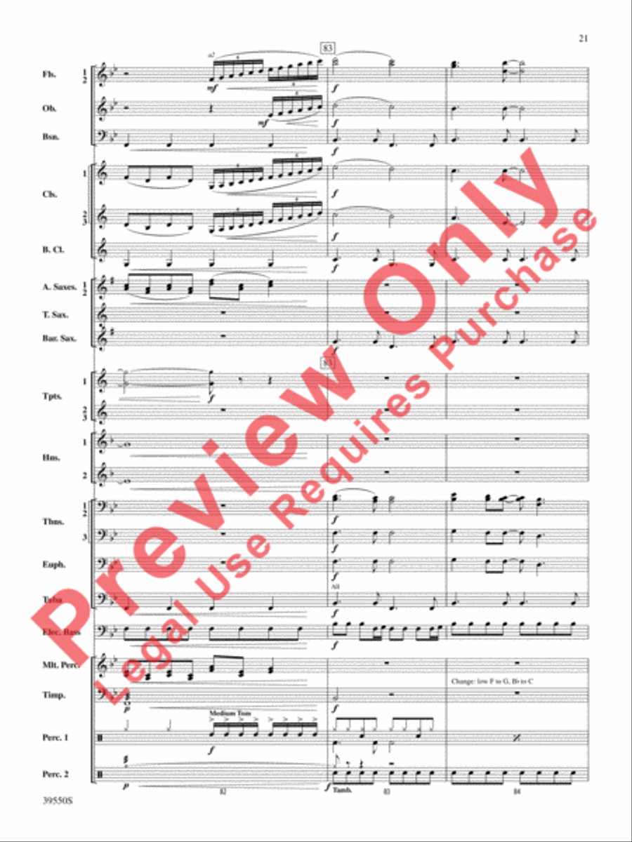 The Rolling Stones on Tour Concert Band scores gallery preview page 22