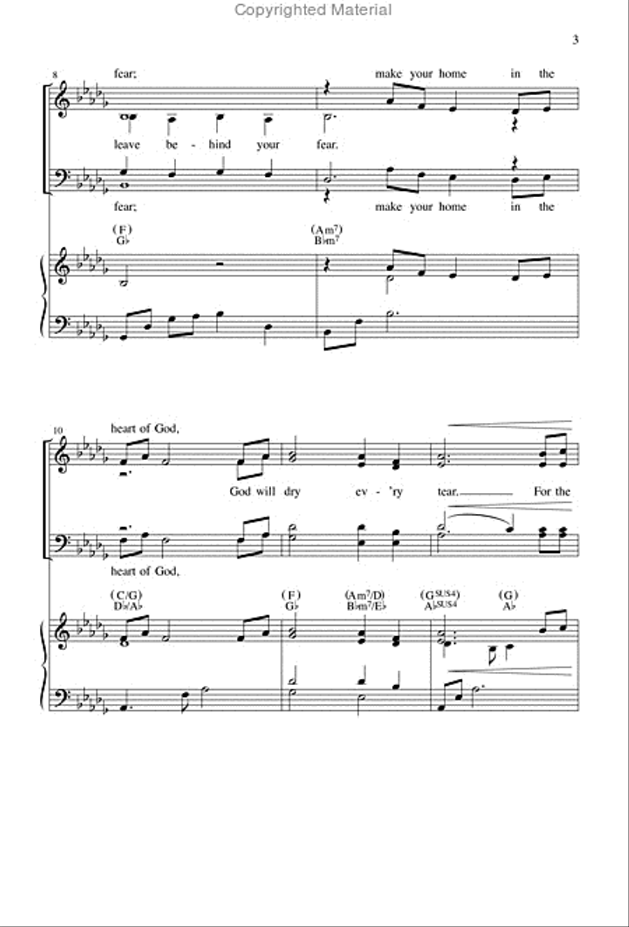 In the Arms of God 4-Part scores gallery preview page 3