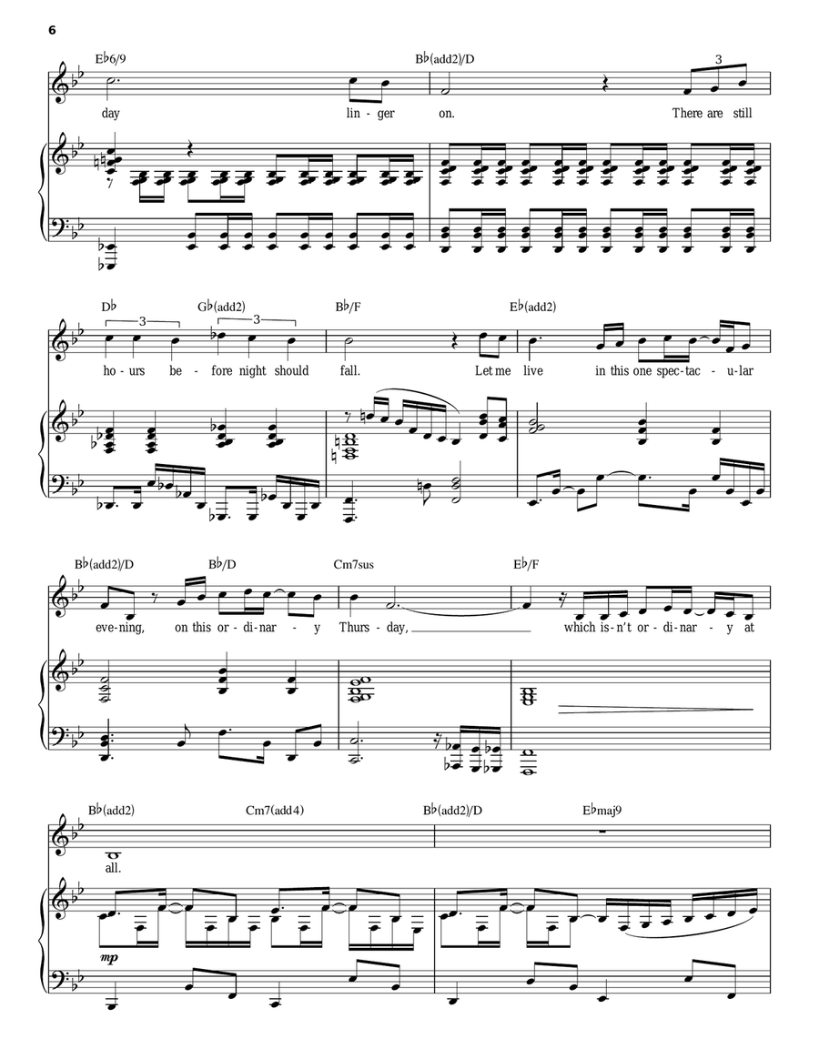 This Ordinary Thursday Piano, Vocal scores gallery preview page 6