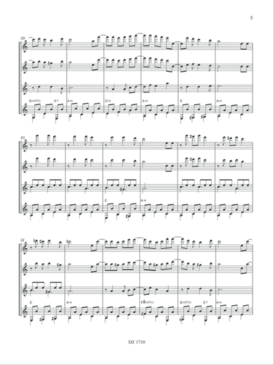Suite Tricastine - Vidala y Chacarera Guitar Ensemble scores gallery preview page 6