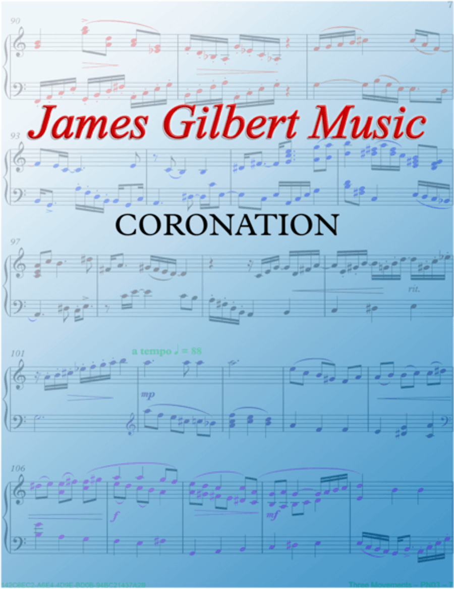 CORONATION (All Hail The Power) Small Ensemble scores gallery preview page 1