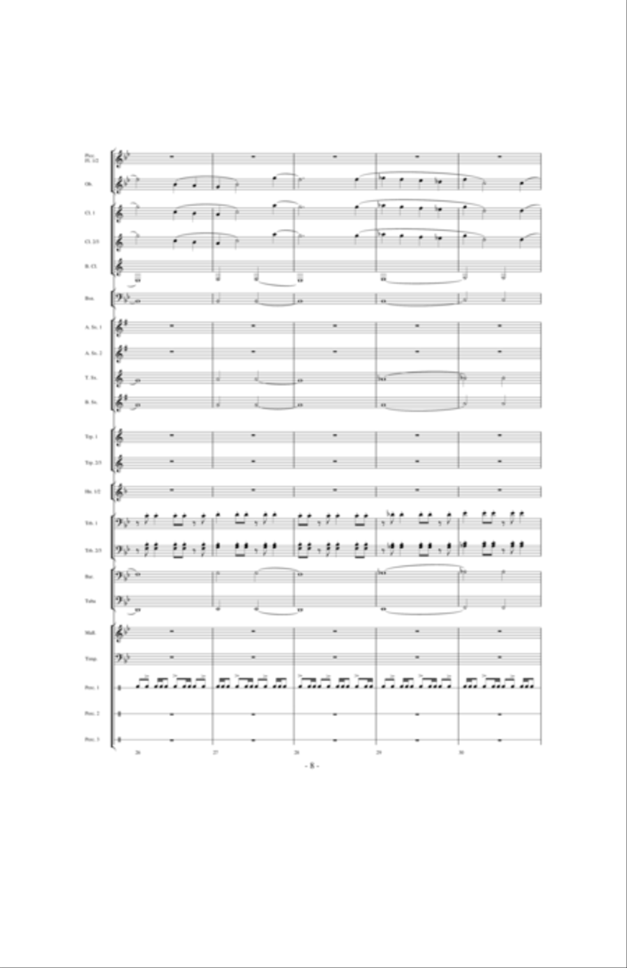 Beyond the Higher Skies Concert Band scores gallery preview page 7