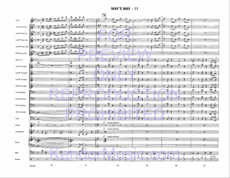 May's Way May's Way Jazz Ensemble scores gallery preview page 13