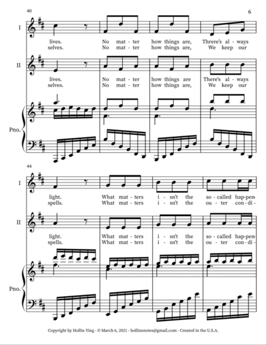 The Flow of Life Choir scores gallery preview page 6