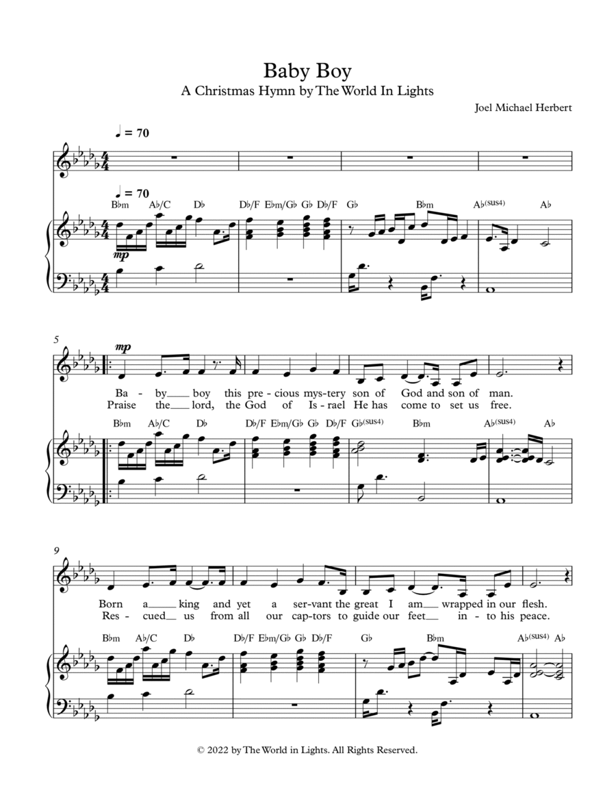 Baby Boy Baby Boy Voice scores gallery preview page 1