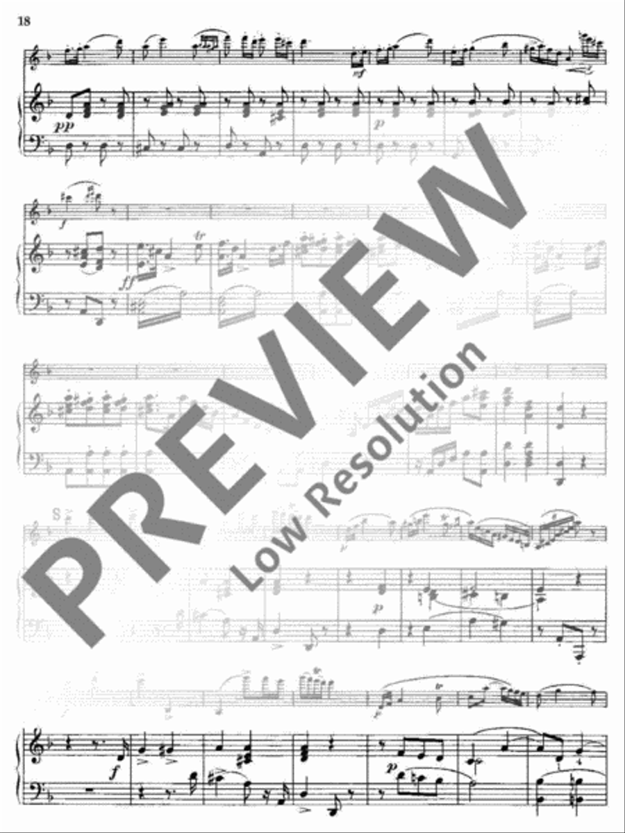 Concerto N°19 D minor Piano scores gallery preview page 19