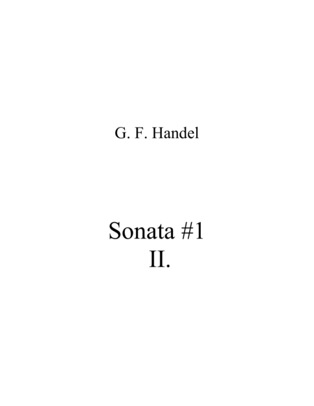 Sonata #1 Movement 2 image number null