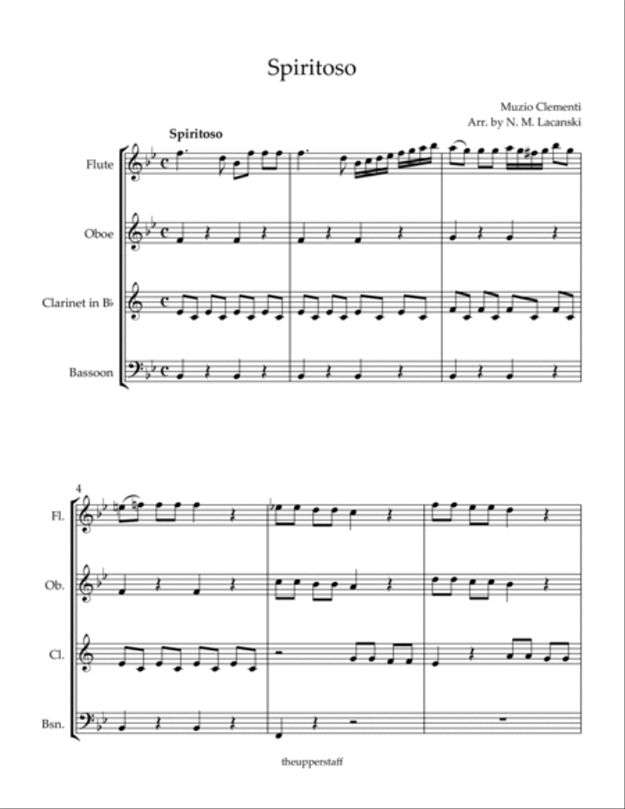 Spiritoso Spiritoso Woodwind Quartet scores gallery preview page 2