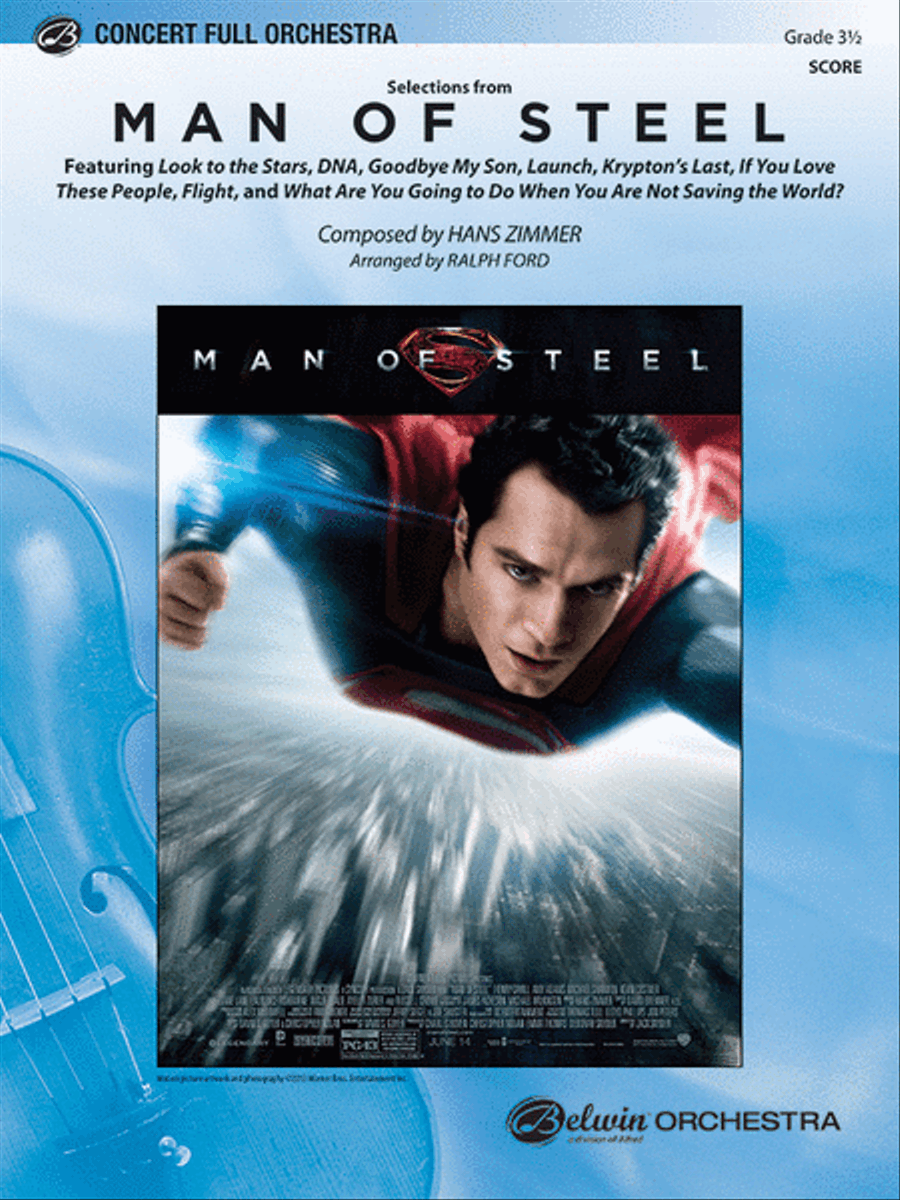 Man of Steel, Selections from Full Orchestra scores gallery preview page 1