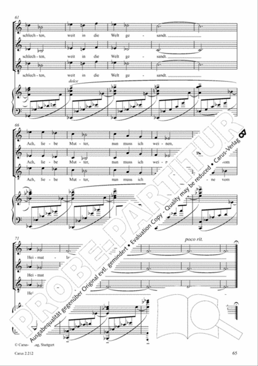 Love songs. Choral collection with CD 4-Part scores gallery preview page 57