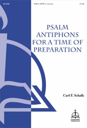 Book cover for Psalm Antiphons for a Time of Preparation