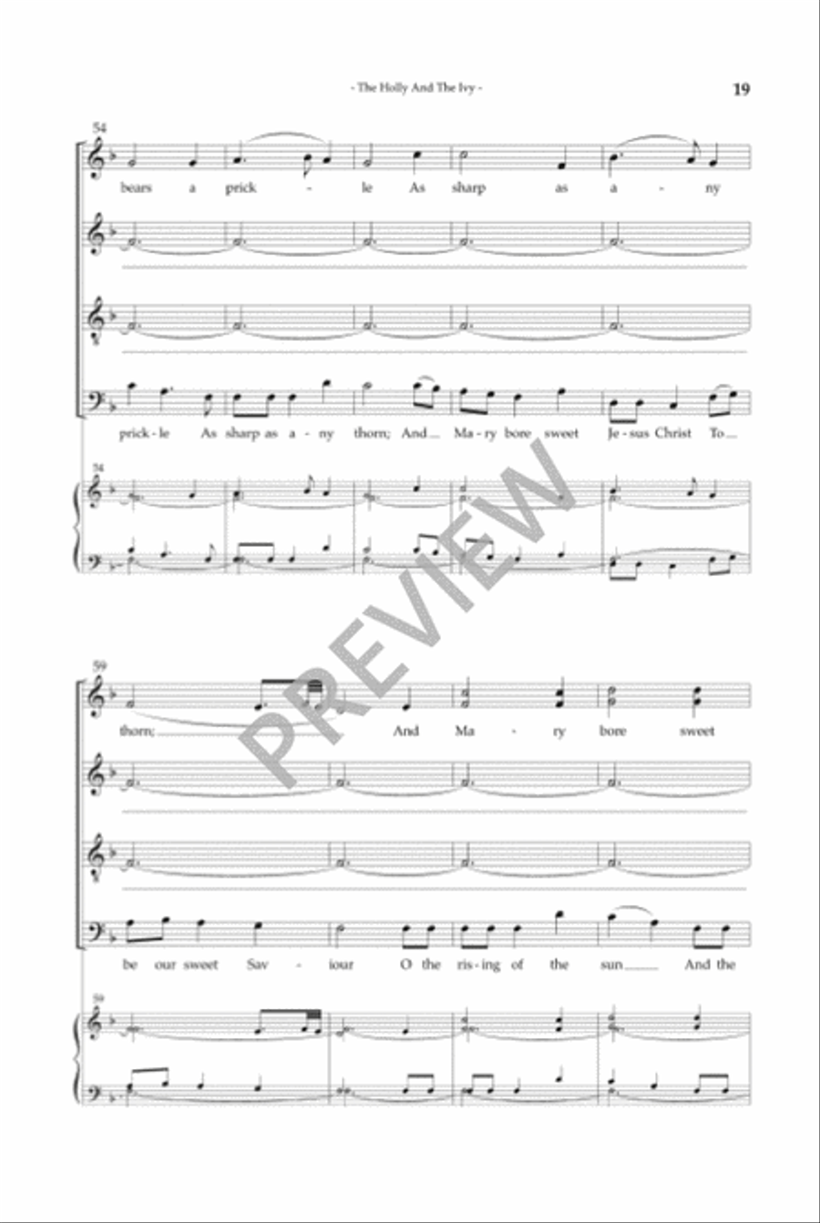 Christmas Carols, Volume 2 SSAATTBB scores gallery preview page 19
