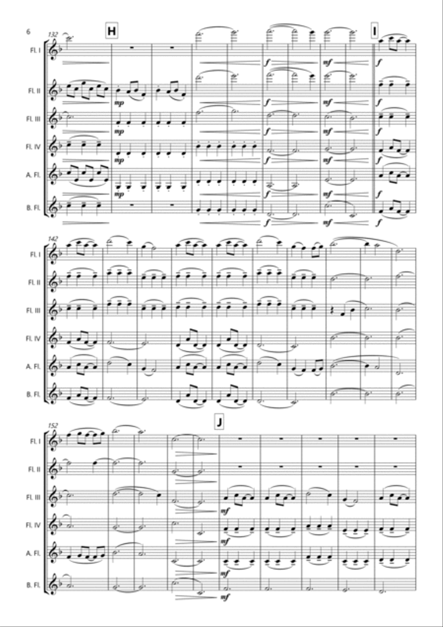 A Thousand Years Woodwind Ensemble scores gallery preview page 6