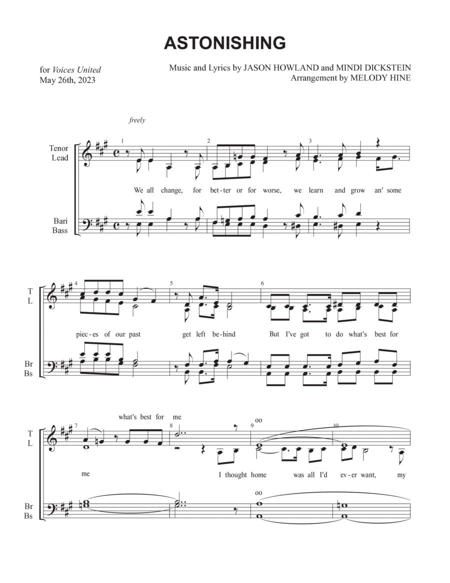 Astonishing 4-Part scores gallery preview page 1