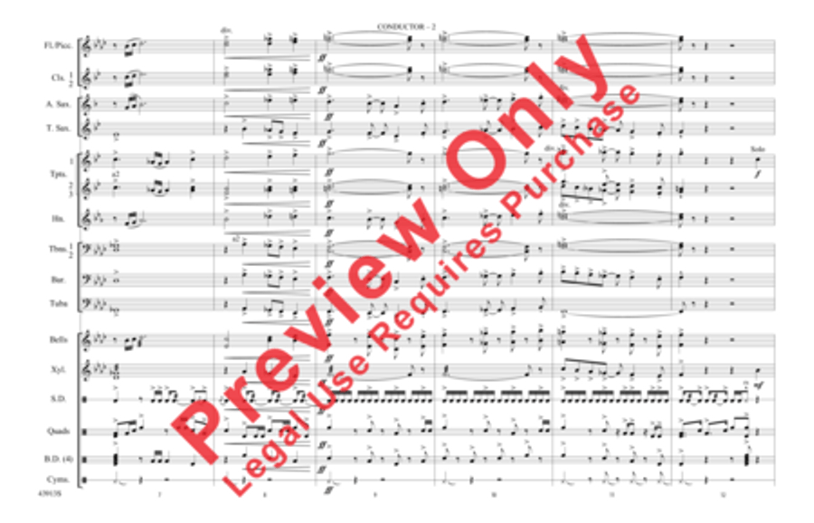 Con Slancio Marching Band scores gallery preview page 3